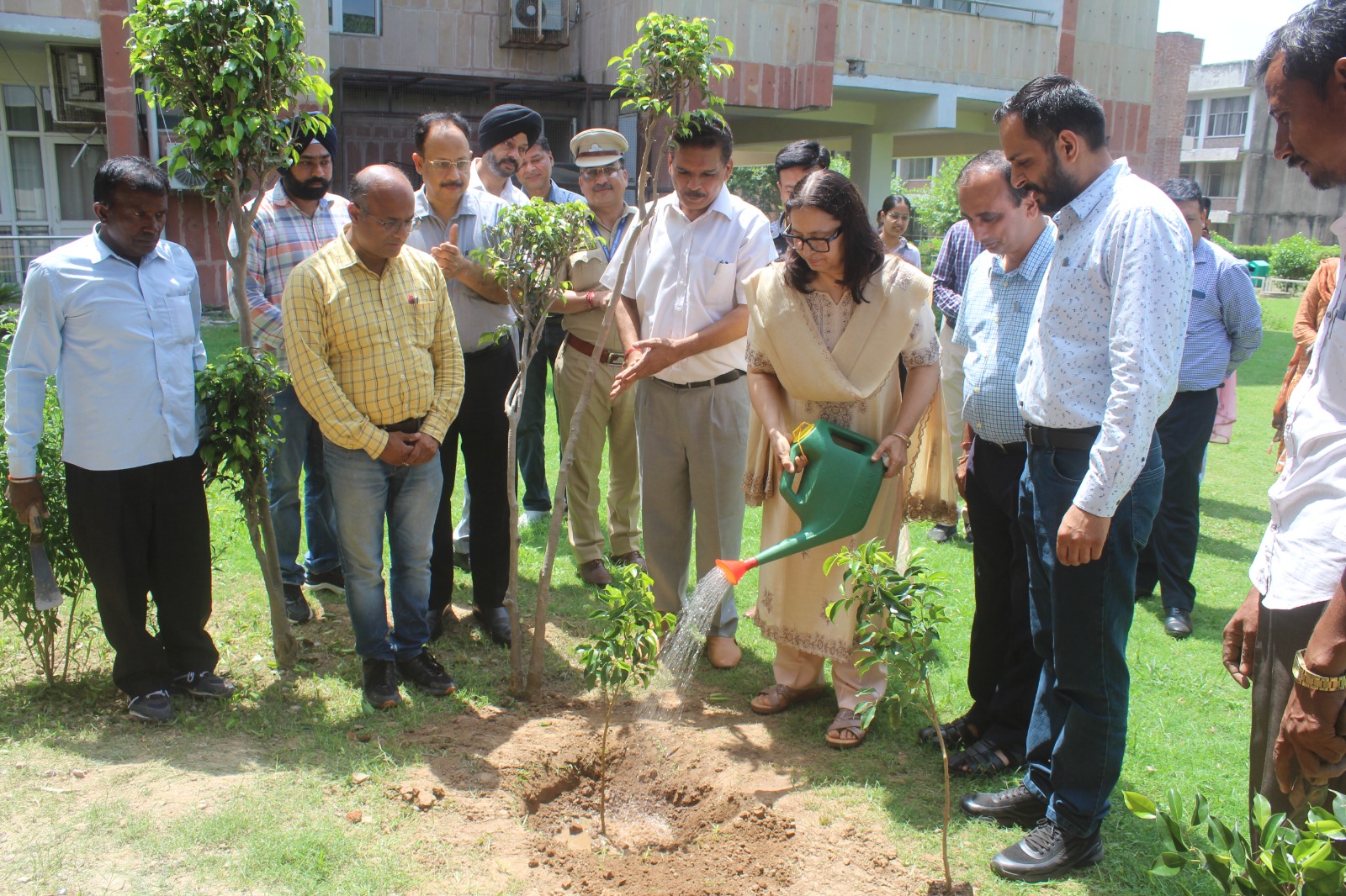 Tree Plantation Drive at Panjab University for a Greener Campus 